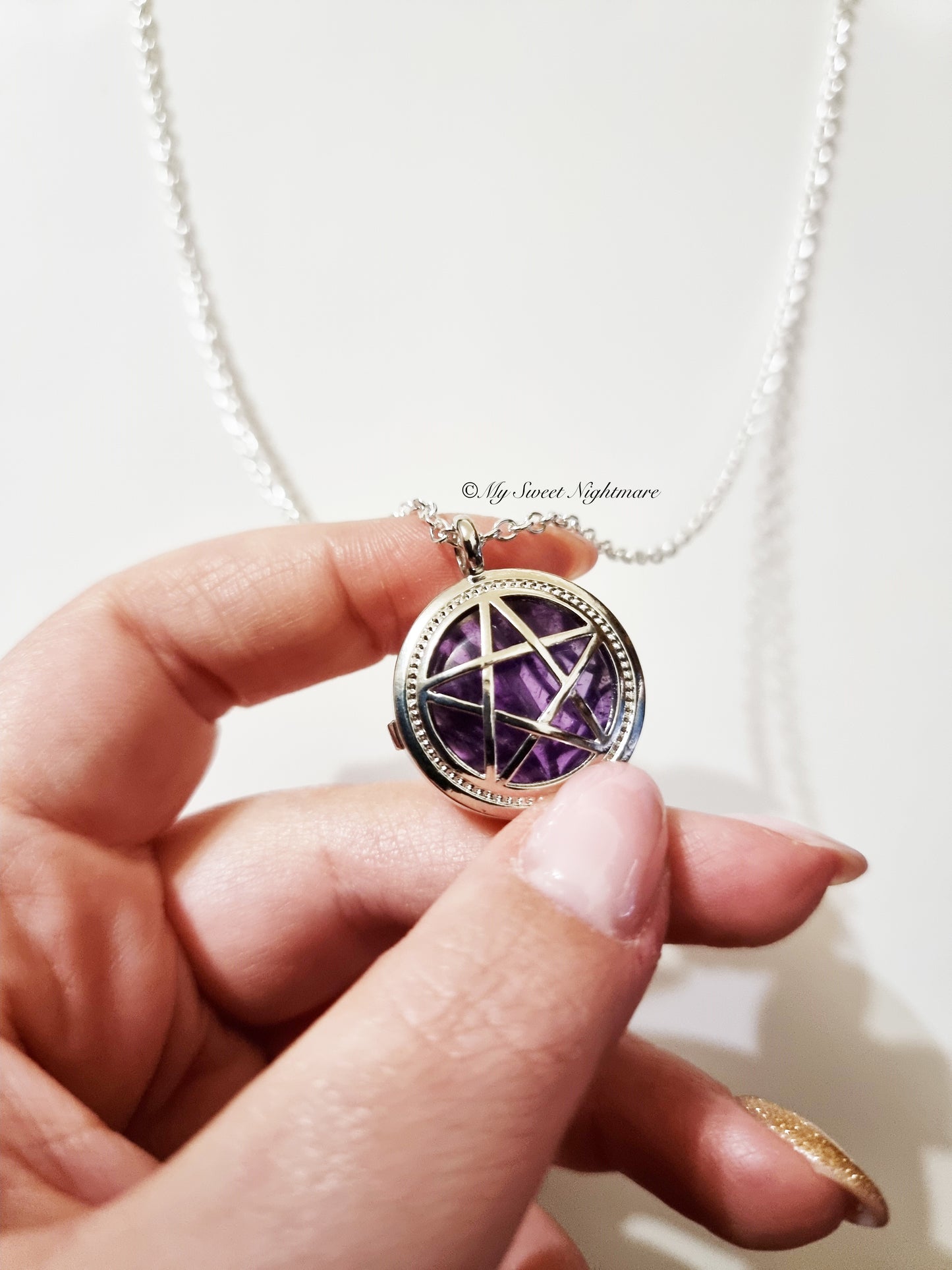 Pendant with Pentacle and Amethyst