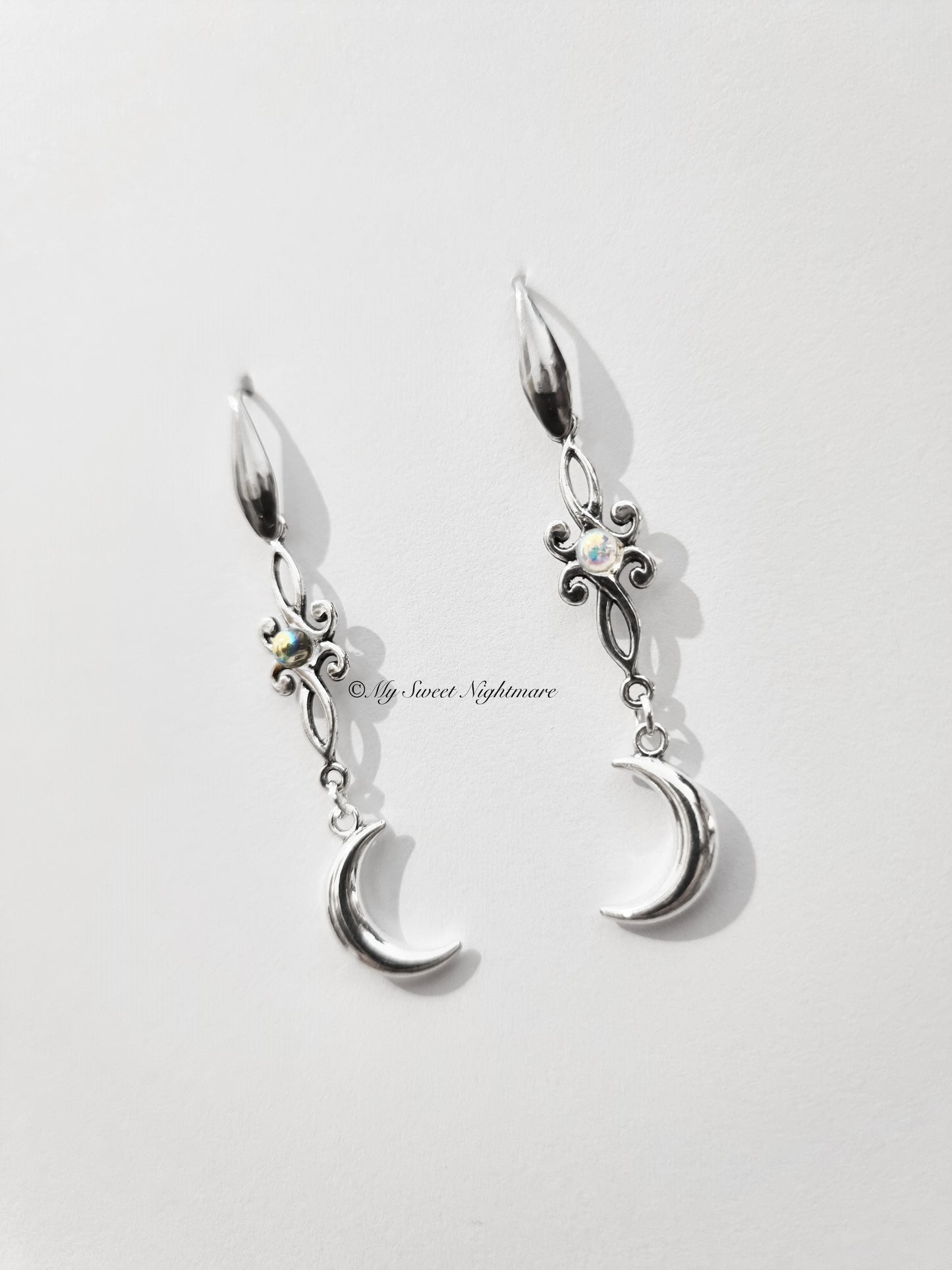 Celtic earrings with moons