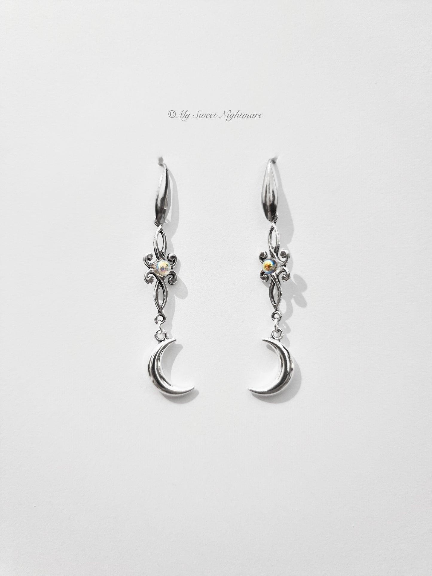 Celtic earrings with moons